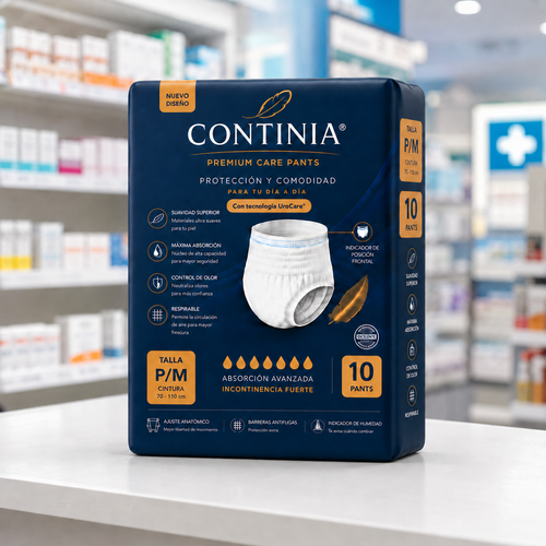 Continia Premium Pants P/M x 10. Incontinencia Fuerte